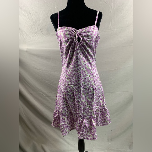 Floral Print Knot Cami Dress - Picture 7 of 7
